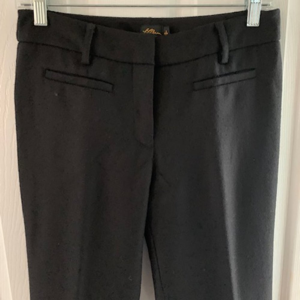LL Bean Signature black wool lined trousers 2